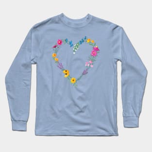 Flowers - Heart Long Sleeve T-Shirt